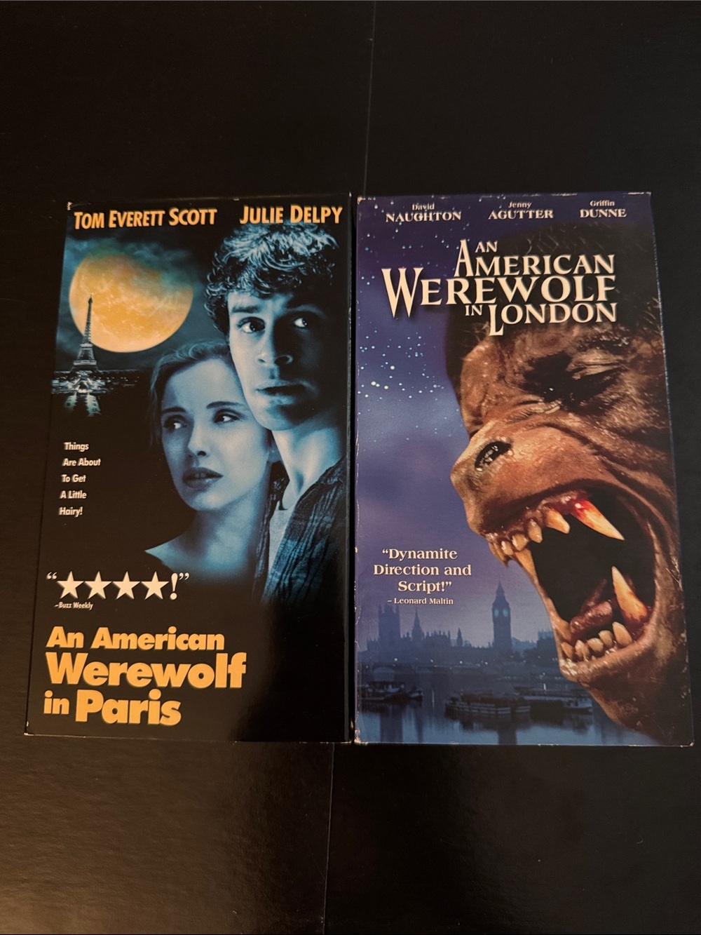 An American Werewolf In London & An American Werewolf In Paris - 2 VHS 📼 tapes